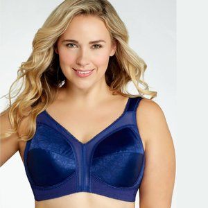 40DD Playtex Women's 18 Hour Original Comfort Strap Wirefree Bra in SAILOR BLUE